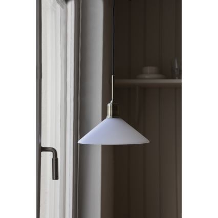 Markslöjd 108867 - Lámpara colgante VELA 1xE27/40W/230V latón/blanco
