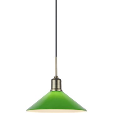Markslöjd 108868 - Lámpara colgante VELA 1xE27/40W/230V latón/Verde