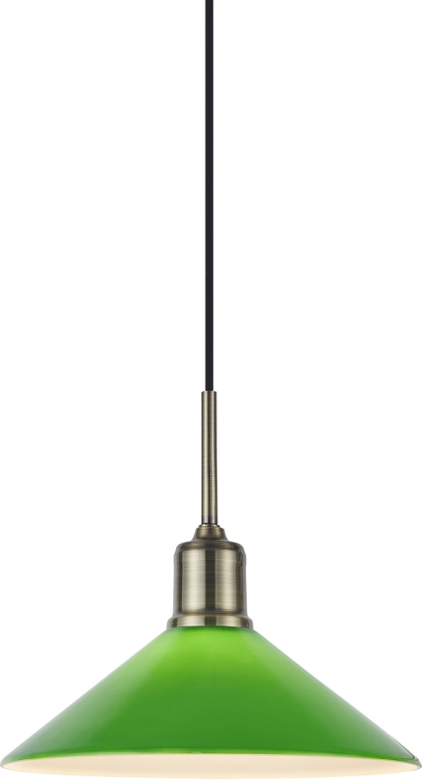 Markslöjd 108868 - Lámpara colgante VELA 1xE27/40W/230V latón/Verde