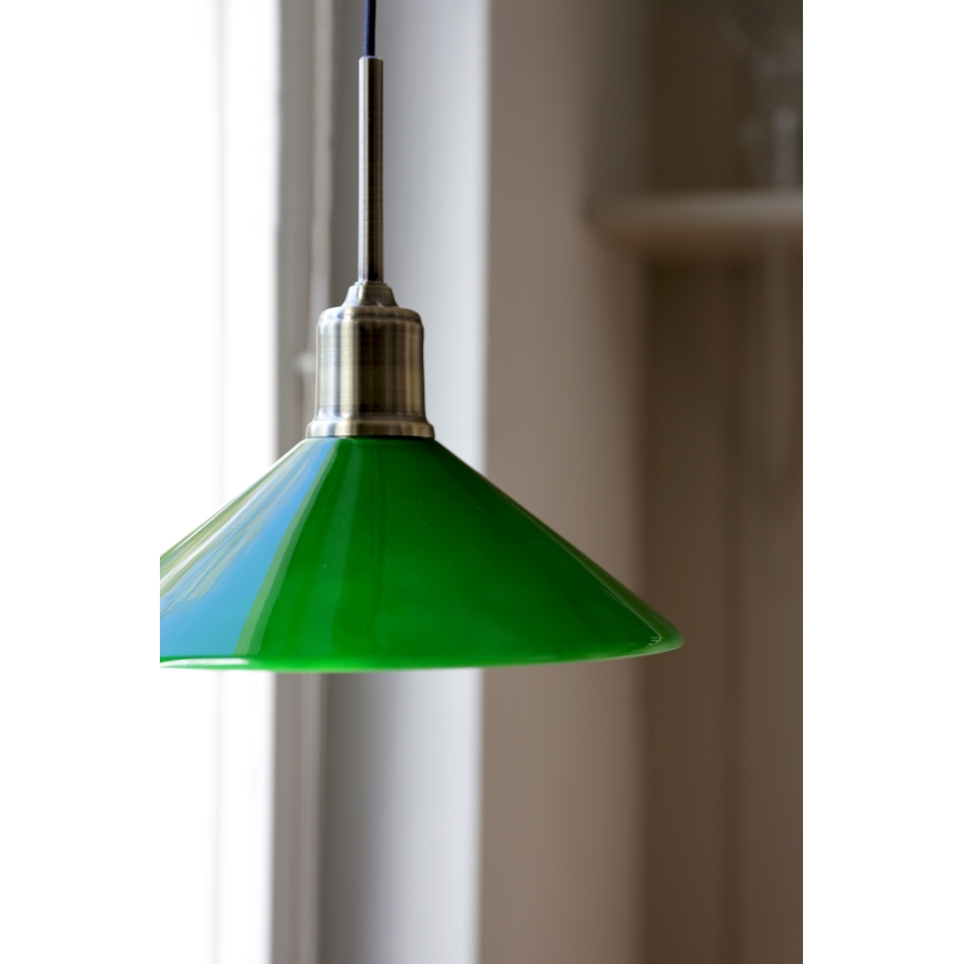Markslöjd 108868 - Lámpara colgante VELA 1xE27/40W/230V latón/Verde