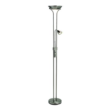 Markslöjd 111241 - Lámpara de pie regulable DETROIT 1xR7s/230W/230V + 1xGU10/35W cromo brillante