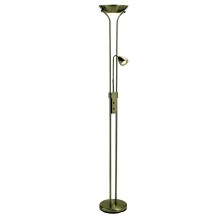 Markslöjd 111247 - Lámpara de pie regulable DETROIT 1xR7s/230W+ 1xGU10/35W/230V bronce