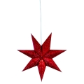 Markslöjd 700122 - Decoración de Navidad SATURNUS 1xE14/25W/230V d. 45 cm rojo