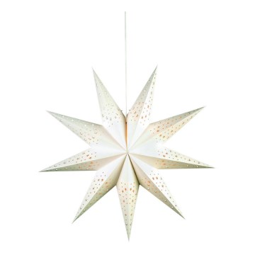 Markslöjd 700320 - Decoración navideña SOLVALLA 1xE14/25W/230V color blanco 75 cm