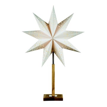 Markslöjd 700323 - Decoración navideña SOLVALLA 1xE14/25W/230V blanca 65 cm