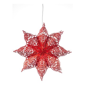 Markslöjd 702561 - Decoración navideña HALL 1xE14/25W/230V color rojo 70 cm