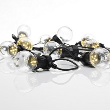Markslöjd 703181 - Cadena LED de Navidad para exteriores DAKKE 10xLED 7,5m IP44 blanco cálido