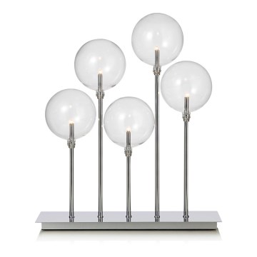 Markslöjd 703519 - Candelero de Navidad MÄSTER 5xE5/0,8W/230/12V cromado