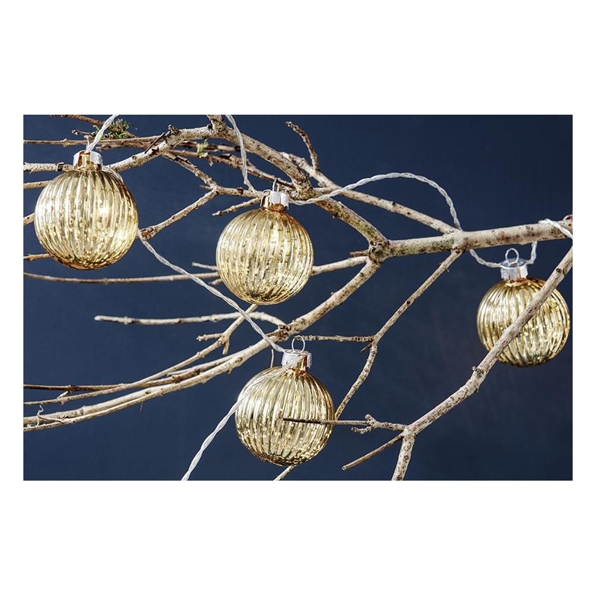 Markslöjd 703781 - Cadena de Navidad LED BIGSOLO 10xLED 1,65m blanco cálido