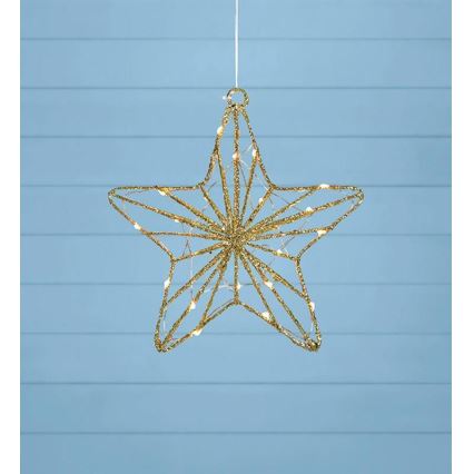 Markslöjd 703903 - Decoración de Navidad LED ELISE LED/0,6W/230V dorado