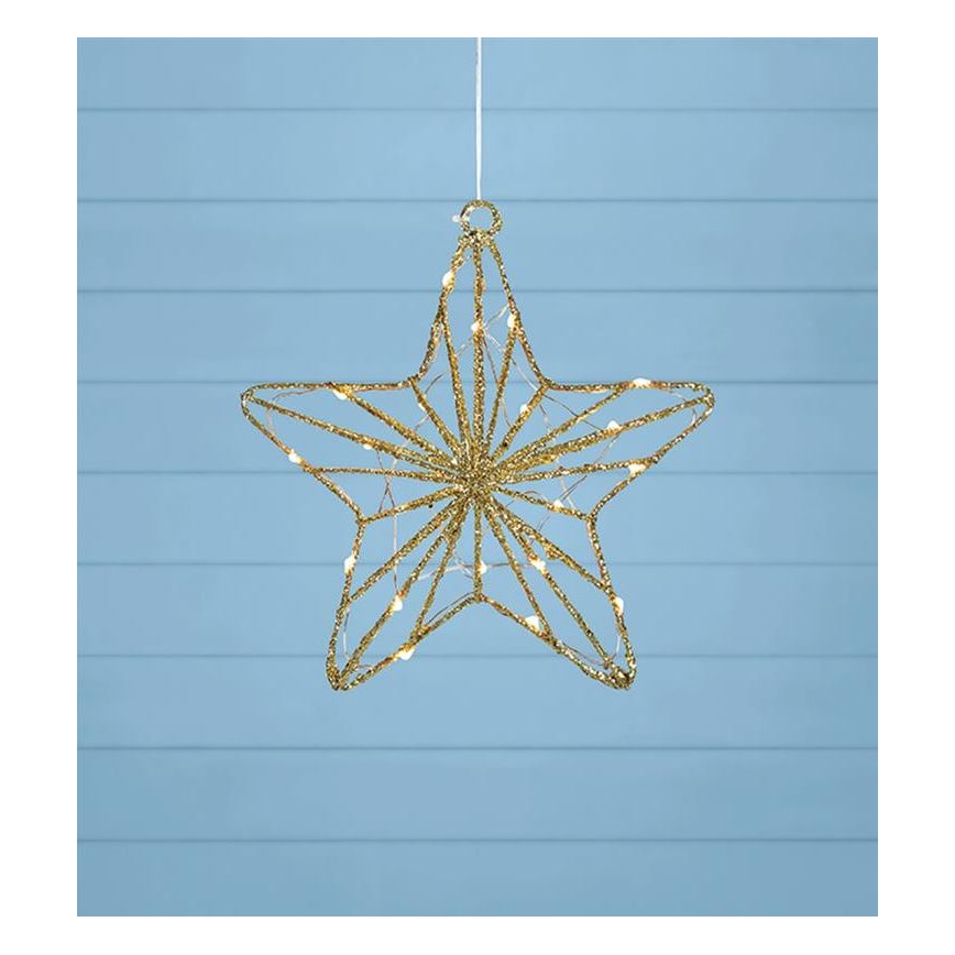 Markslöjd 703903 - Decoración de Navidad LED ELISE LED/0,6W/230V dorado