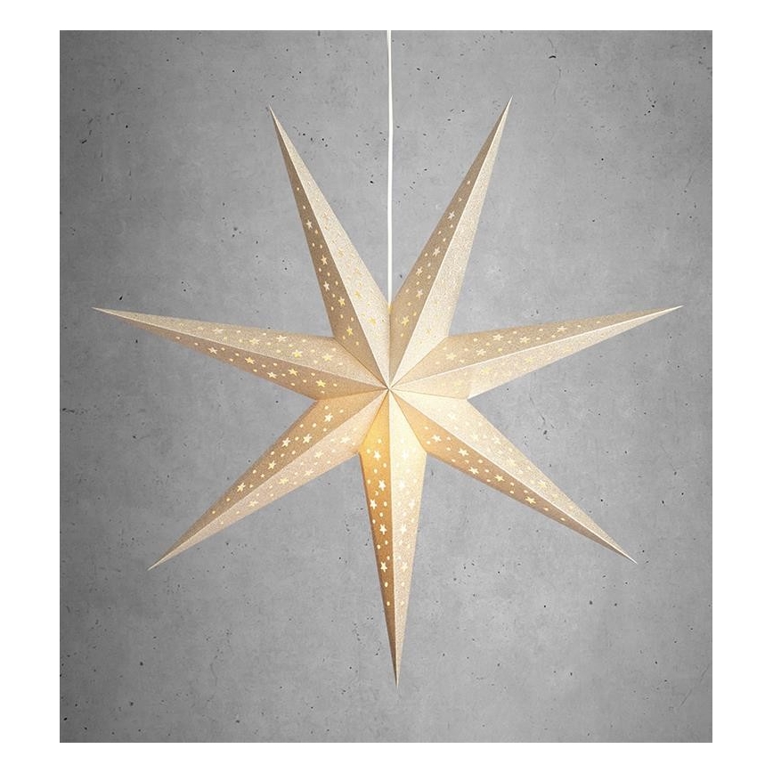 Markslöjd 704420 - Decoración navideña SOLVALLA 1xE14/25W/230V dorada 75 cm