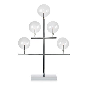Markslöjd 704820 - Candelero navideño MAESTRO 5xE5/0,8W/230/12V cromo brillante