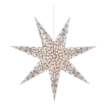 Markslöjd 704876 - Decoración navideña KARLA 1xE14/25W/230V color blanco 75 cm