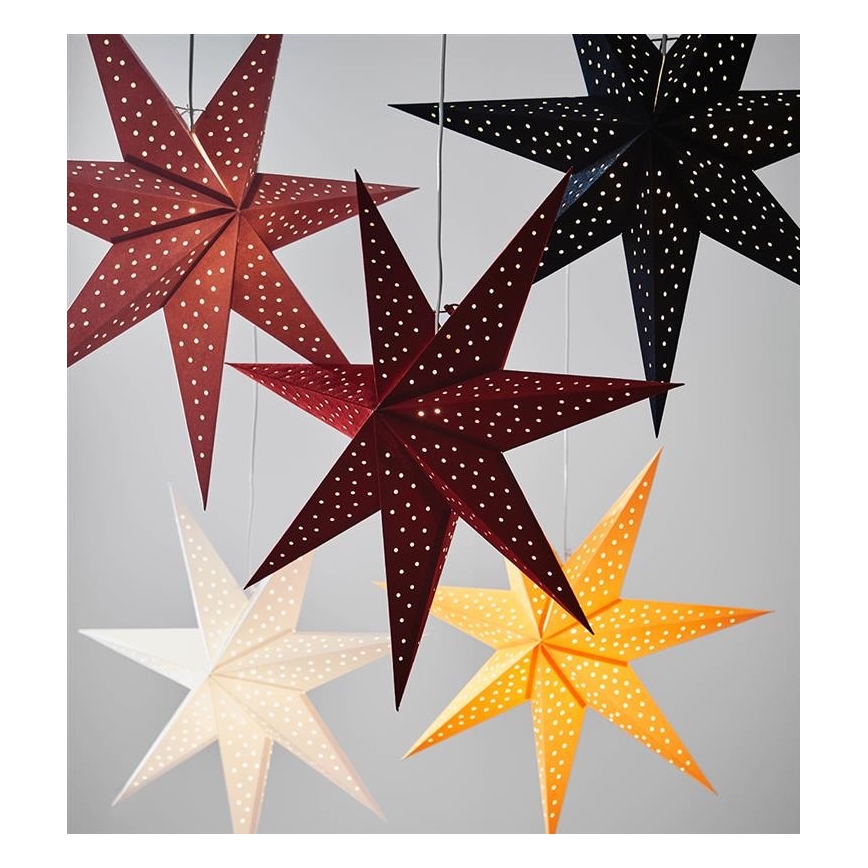 Markslöjd 704902 - Decoración navideña CLARA 1xE14/6W/230V 75 cm color rojo