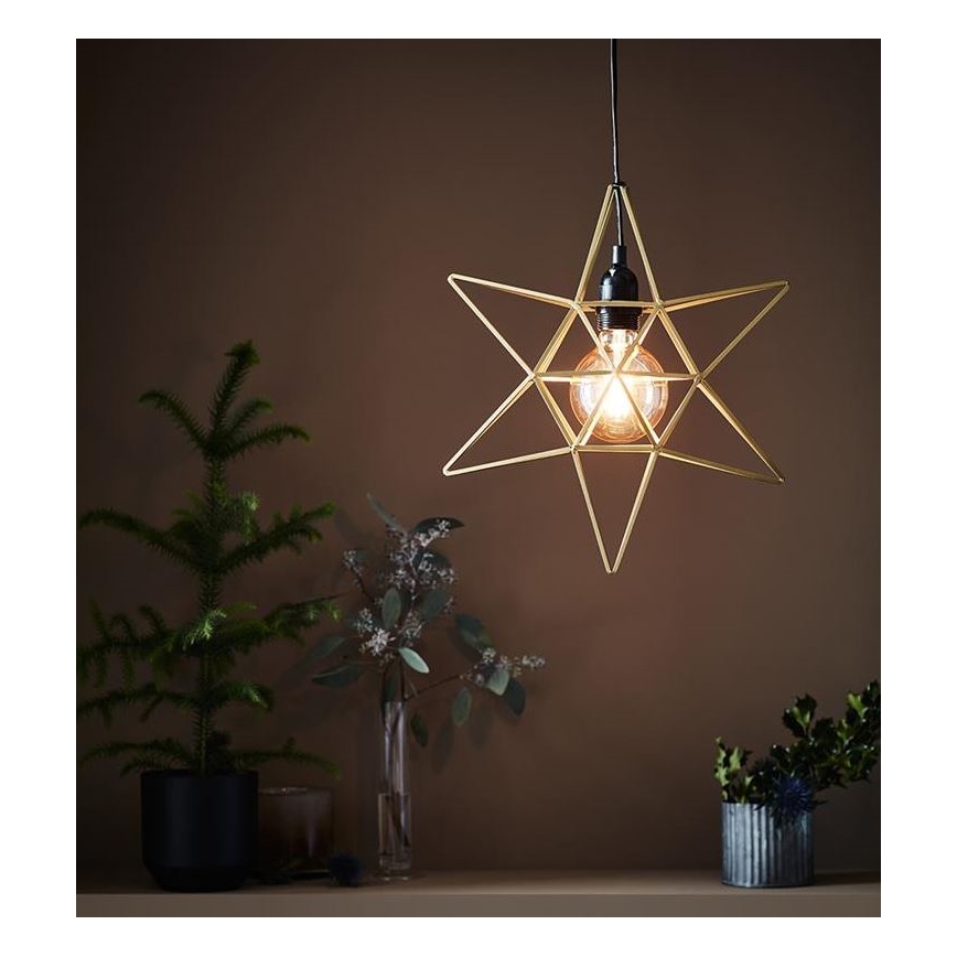 Markslöjd 705298 - Decoración de Navidad CONTOUR 1xE27/40W/230V dorado