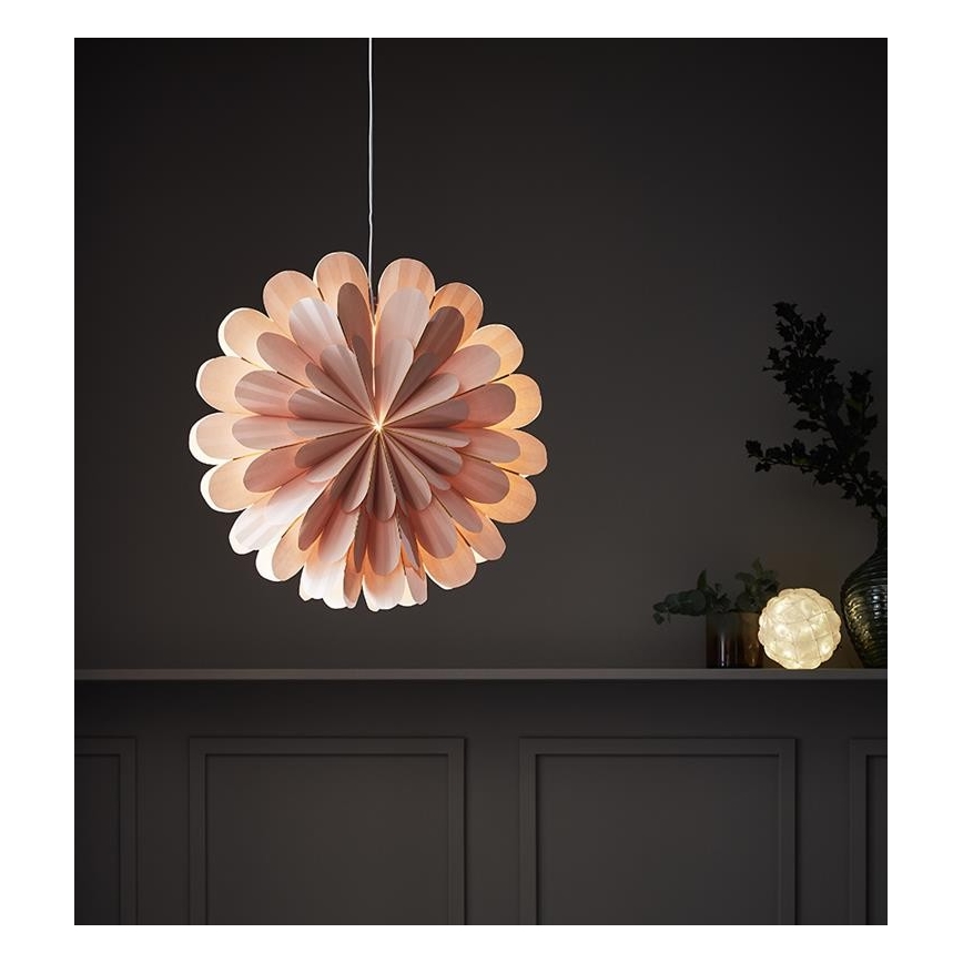 Markslöjd 705307 - Decoración navideña MARIGOLD 1xE14/25W/230V 60 cm rosa
