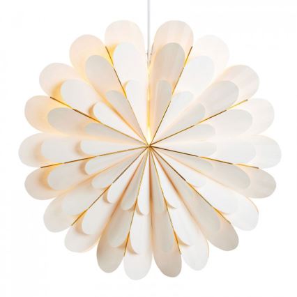 Markslöjd 705309 - Decoración de Navidad MARIGOLD 1xE14/25W/230V diámetro 60 cm blanco