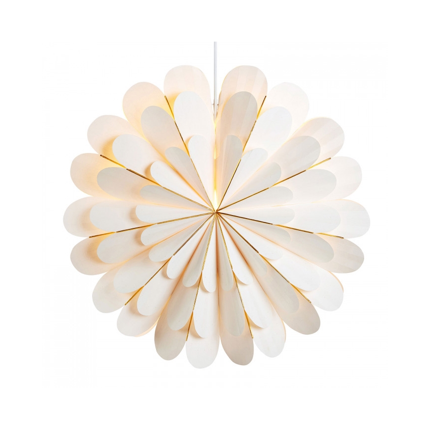 Markslöjd 705309 - Decoración de Navidad MARIGOLD 1xE14/25W/230V diámetro 60 cm blanco