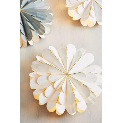 Markslöjd 705309 - Decoración de Navidad MARIGOLD 1xE14/25W/230V diámetro 60 cm blanco