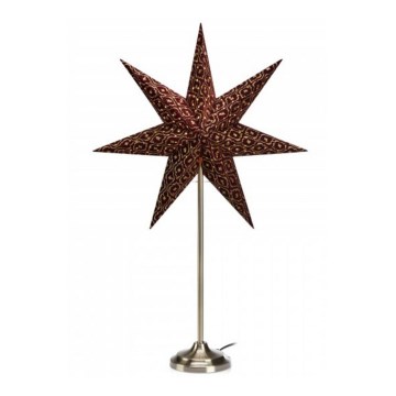 Markslöjd 705313 - Decoración de Navidad BAROQUE 1xE14/25W/230V 65 cm burdeos