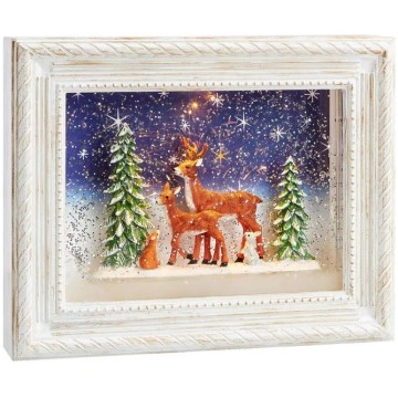 Markslöjd 705554 - Decoración navideña LED REINHARD LED/0,06W/4xAA/blanco cálido blanco/pátina