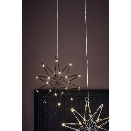 Markslöjd 705749 - Decoración de Navidad LED GLEAM LED/0,6W/3xAA negro