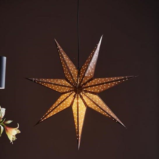 Markslöjd 705792 - Decoración de Navidad GLITTER 1xE14/25W/230V diámetro 75 cm bronce