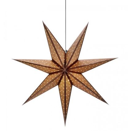 Markslöjd 705792 - Decoración de Navidad GLITTER 1xE14/25W/230V diámetro 75 cm bronce