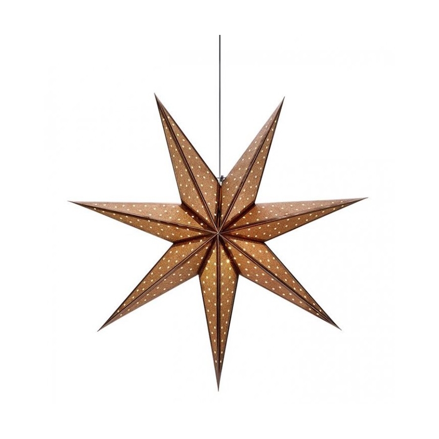 Markslöjd 705792 - Decoración de Navidad GLITTER 1xE14/25W/230V diámetro 75 cm bronce