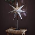 Markslöjd 705794 - Decoración de Navidad GLITTER 1xE14/25W/230V 65 cm negro/plateado