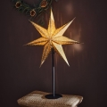 Markslöjd 705795 - Decoración de Navidad GLITTER 1xE14/25W/230V 65 cm negro/dorado
