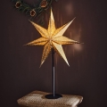 Markslöjd 705795 - Decoración de Navidad GLITTER 1xE14/25W/230V 65 cm negro/dorado