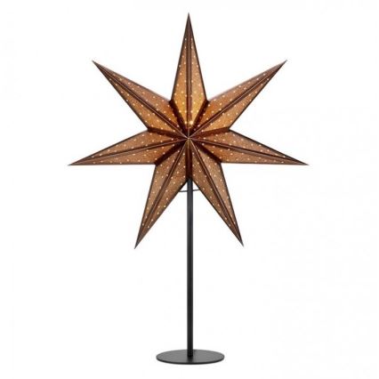 Markslöjd 705796 - Decoración de Navidad GLITTER 1xE14/25W/230V 65 cm bronce/negro