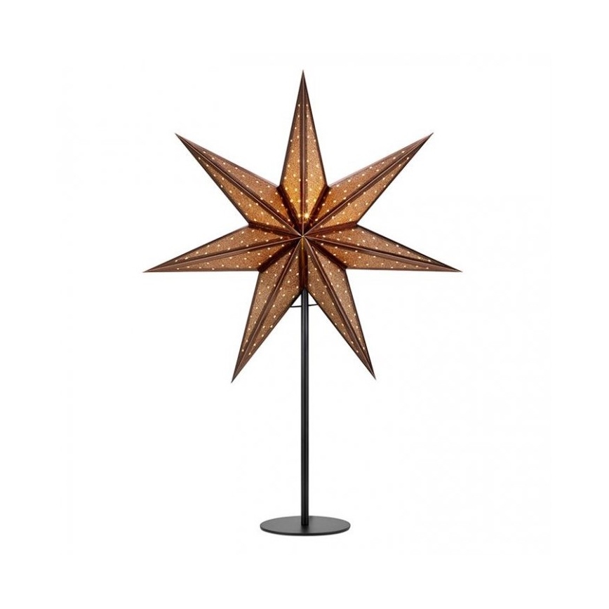 Markslöjd 705796 - Decoración de Navidad GLITTER 1xE14/25W/230V 65 cm bronce/negro