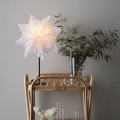 Markslöjd 705838 - Decoración de Navidad NEELA 1xE14/25W/230V 43 cm blanco/negro