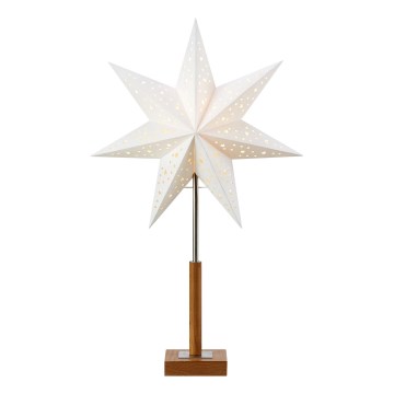 Markslöjd 706041 - Decoración de Navidad SOLVALLA 1xE14/25W/230V 35 cm blanco/roble
