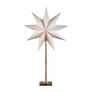 Markslöjd 706042 - Decoración de navidad SOLVALAA 1xE14/25W/230V blanco/madera