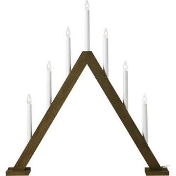 Markslöjd 706227 - Candelero navideño ARIELE 7xE10/3W/230V madera/blanco