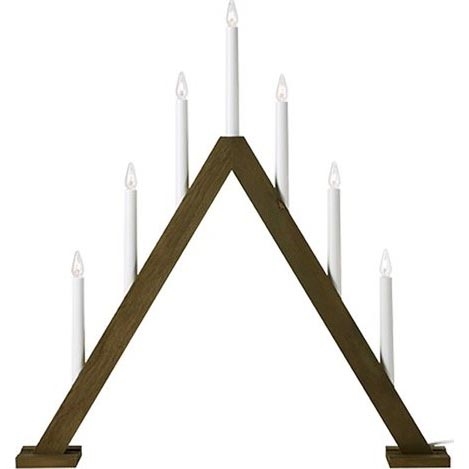 Markslöjd 706227 - Candelero navideño ARIELE 7xE10/3W/230V madera/blanco