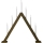 Markslöjd 706227 - Candelero navideño ARIELE 7xE10/3W/230V madera/blanco