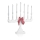 Markslöjd 8004 - Candelabro de Navidad SVANEHOLM 7xE10/3W/230V blanco