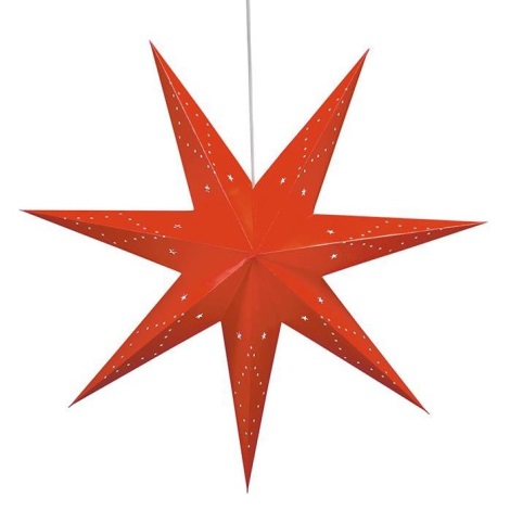 Markslöjd 8102,130 - Decoración de Navidad SATURNUS 1xE14/25W/230V diámetro 45 cm rojo