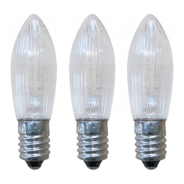 Markslöjd 8263 - SET 3x Bombilla de Navidad de alta potencia TOPPLAMPA E10/3W/34V