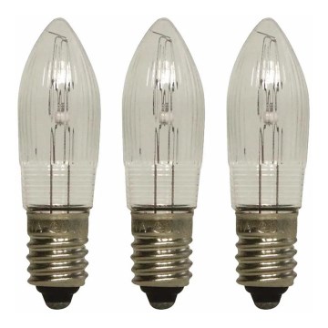 Markslöjd 8264 - SET 3x Bombilla de Navidad de alta potencia TOPPLAMPA E10/3W/55V