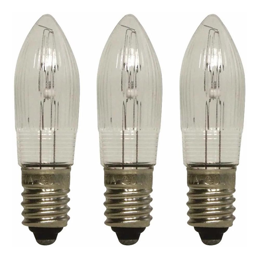 Markslöjd 8264 - SET 3x Bombilla de Navidad de alta potencia TOPPLAMPA E10/3W/55V