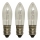 Markslöjd 8264 - SET 3x Bombilla de Navidad de alta potencia TOPPLAMPA E10/3W/55V