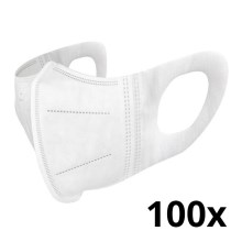 Máscara con filtro 3D (mascarilla)  KN90 NR D 100 uds