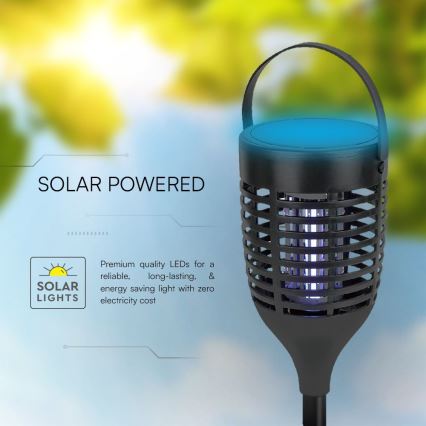 Mata insectos solar LED LED/1,3W/3,7V IP24 20 mate