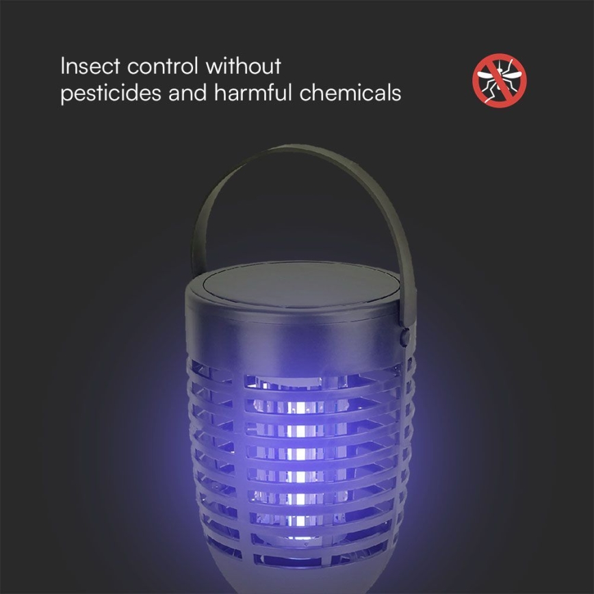 Mata insectos solar LED LED/1,3W/3,7V IP24 20 mate